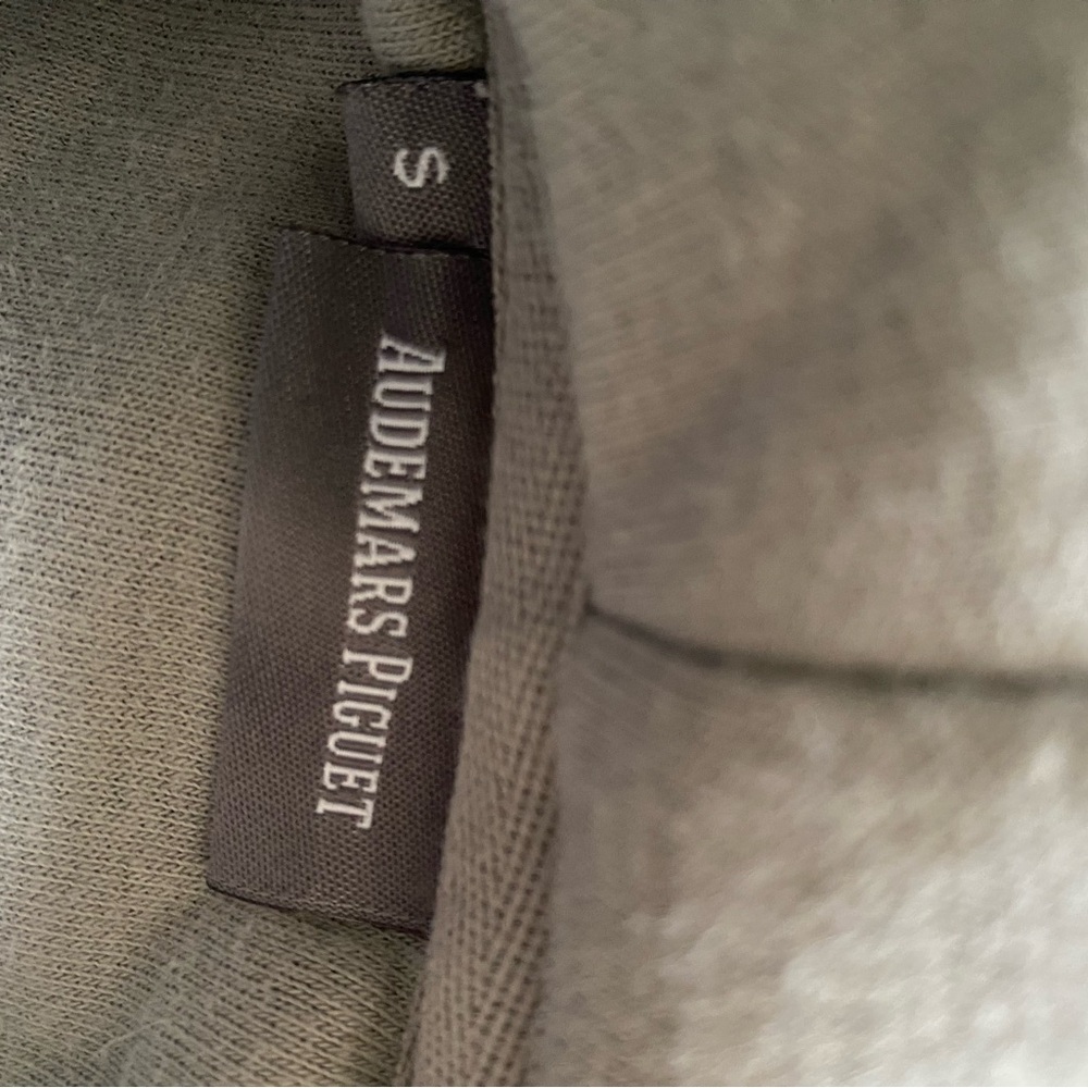 Audemars‎ Piguet Hoodie Unisex Size S Gray Logo Chunky Designer Comfort - Picture 8 of 9